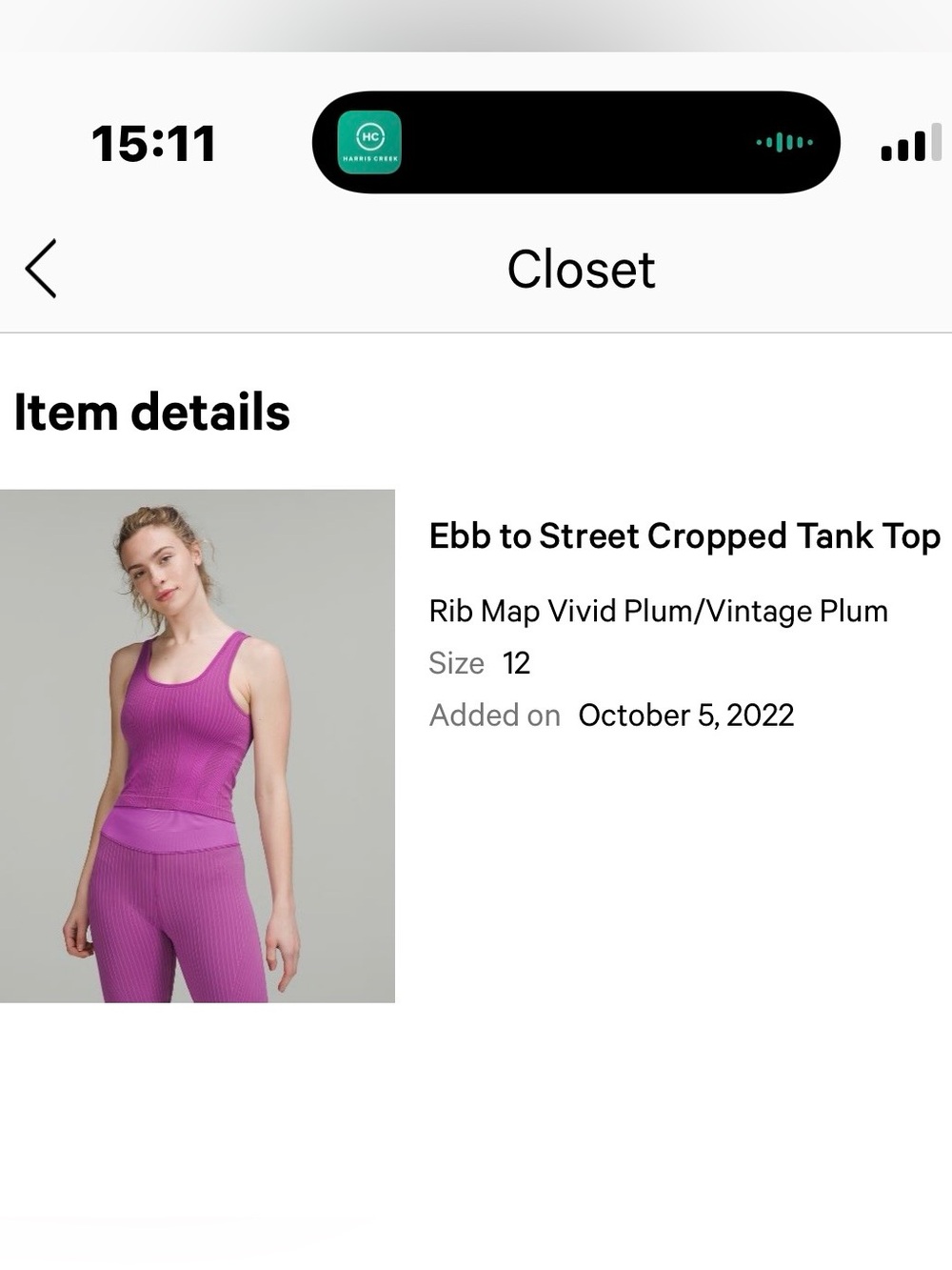 Magenta Ribbed Tank Top - Picture 5 of 5
